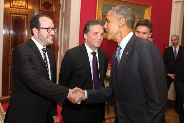 Dan Beckerman meets Barrack Obama