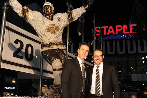 Dan Beckerman with Luc Robitaille