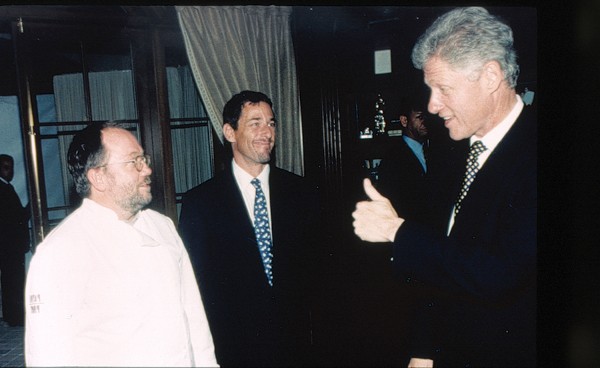 Splichal and President Bill Clinton