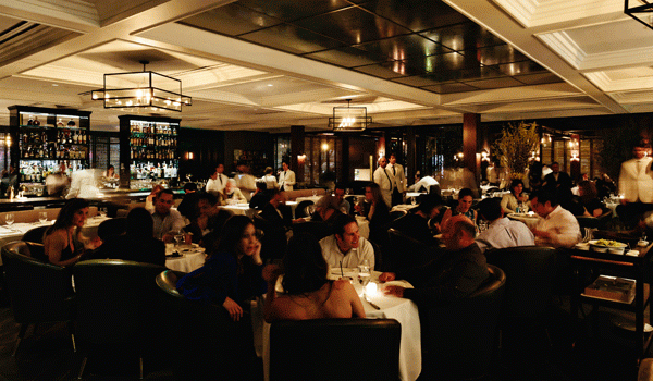 Baltaire's vibrant and energetic dining room